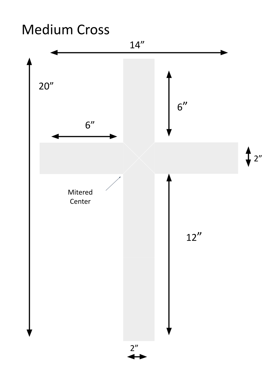 Reclaimed Wood Cross - Medium